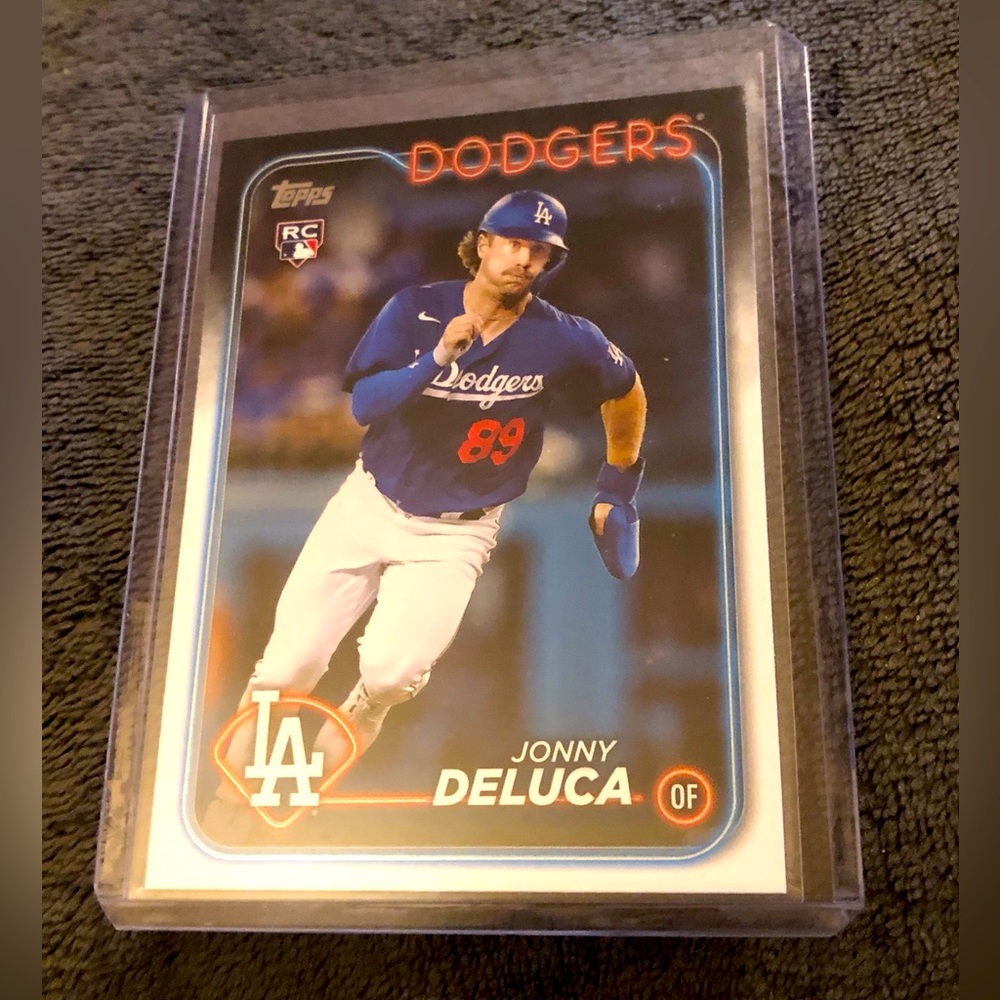 Jonny Deluca 2024 Topps Series 1 Baseball Rookie Card-LA Dodgers RC
